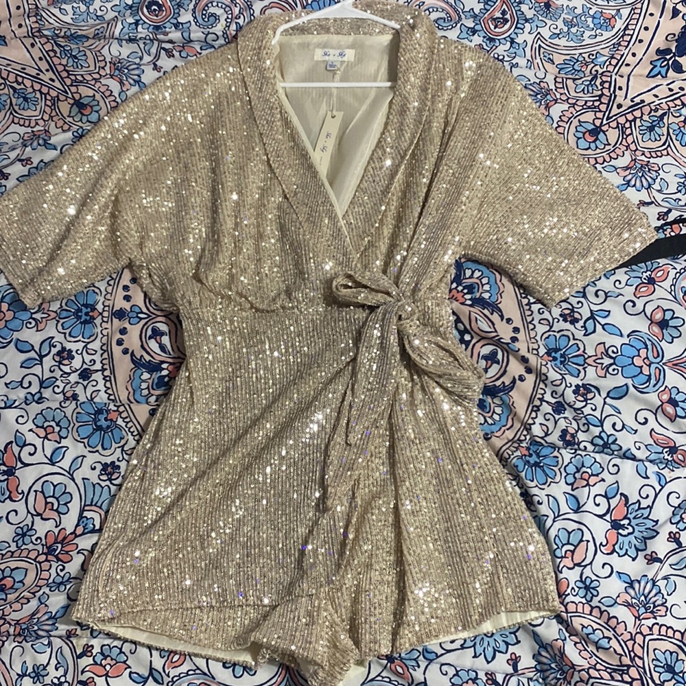 SHE AND SKY SEQUENCES ROMPER (NEVER WORN)
